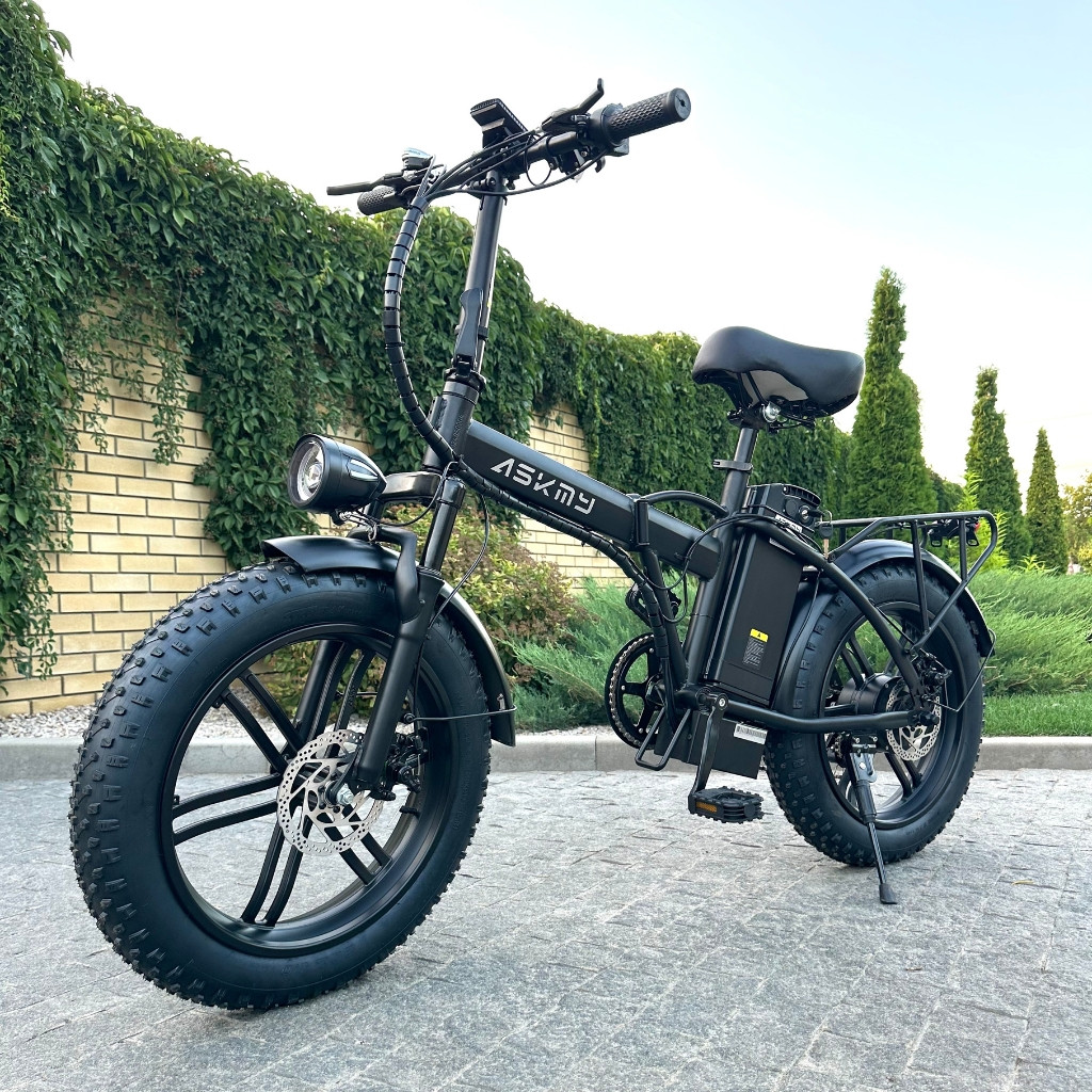 Електрофетбайк ASKMY U20 MAX 21Ah 1000W складний | швидкісний електровелосипед на товстих колесах (2025)