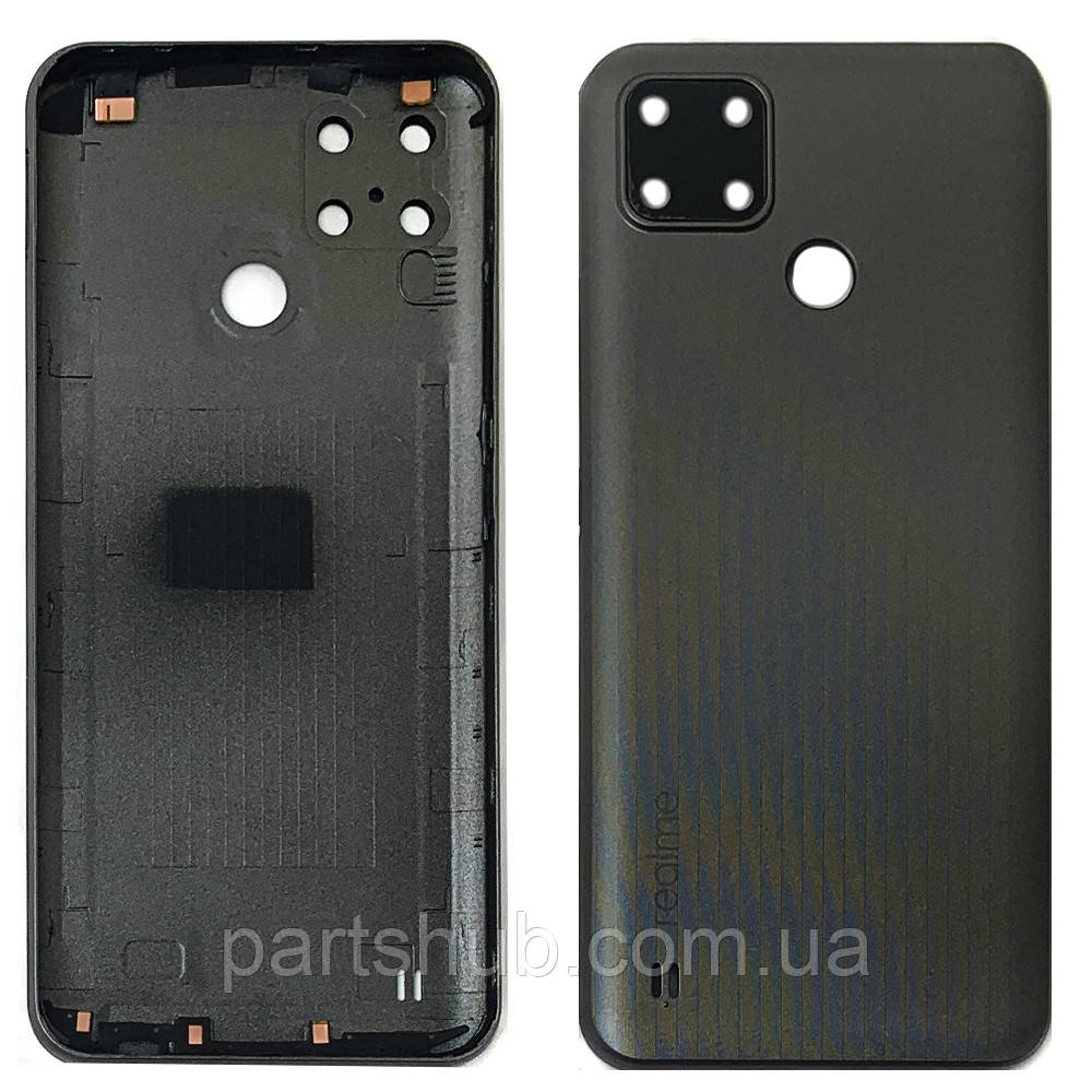 Задня кришка Realme C25Y (сіра зі склом камери), фото 1