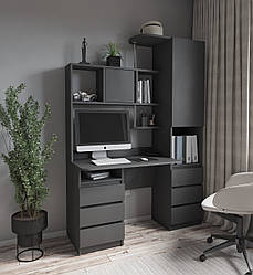 Стіл комп'ютерний Монако пенал правий антрацит