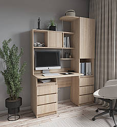 Стіл комп'ютерний Монако пенал правий дуб сонома