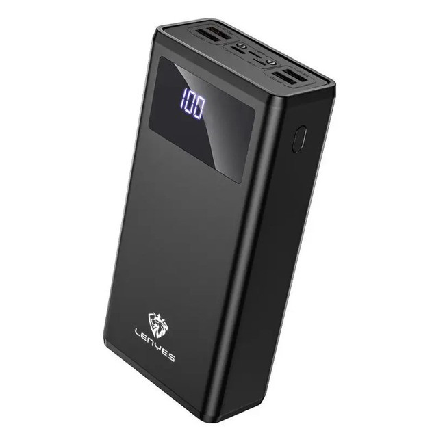 Портативна батарея зовнішня повербанк LENYES PX591 Power Bank 4 USB зі швидкою зарядкою 50000 mAh
