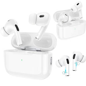 Бездротові сенсорні навушники Bluetooth AirPods Hoco EW63 блютуз навушники для айфона, гарнітура, білі