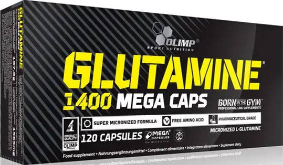 Глютамін Olimp L-Glutamine Mega 120 капс, фото 1