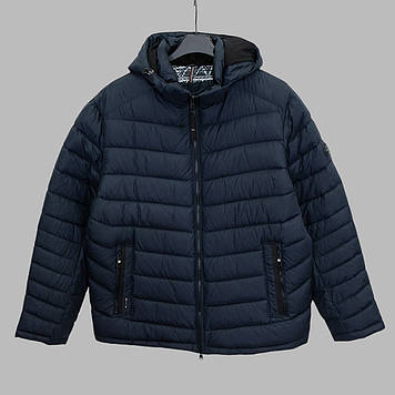 Куртка чоловіча BLACK VINYL (зимова) BC24-2561CQG Т.СИНЯ 100% поліестер. Утеплювач: Графен 58(Р)