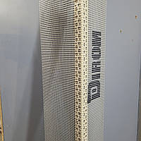 Кутник пласт. перфорований зі склосіткою 10*15 см 2,5 м, "Dirom" 100x150 мм