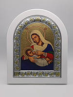 Срібна ікона "Богоматір Годувальниця"