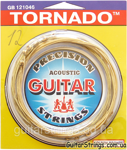 Струни Solid GB121046 Tornado Golden Bronze Ultra Light 12-String 10-46