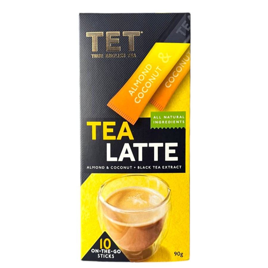 Чорний чай лате ТЕТ Мигдаль і кокос 10 стіків, фото 1
