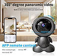 Поворотна охоронна IP WiFi камера OEMG Q01-L 8MP.  V380Pro, фото 7