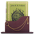 Книга "Володар кілець" "The Lord of the rings" у шкіряній палітурці на підставці англійською мовою, фото 2