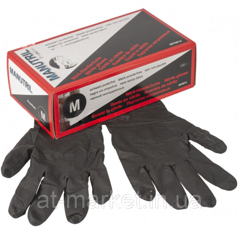 Рукавички нітрилові (M-XL) 100 шт. SERWO 0970814, фото 1