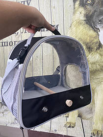 Переноска - сумка з жердиною для папуг 32*27*25