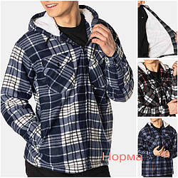 Сорочка чоловіча на хутрі з капюшоном, Китай. Розміри норма 48-56