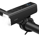 Велофара з сигналом Waterproof | Акумулятор 18650 2200мАг | Виносна кнопка, USB зарядка, вологозахист IPX4, фото 5