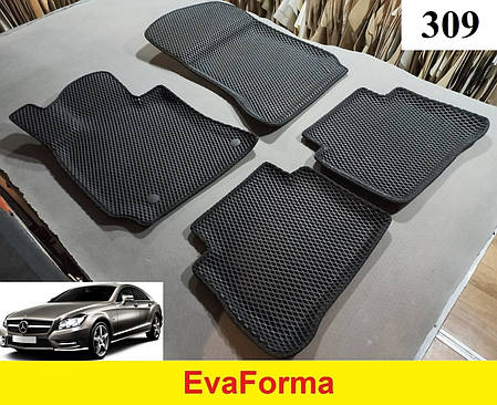 3D килимки EvaForma на Mercedes CLS-Class C218 '10-18, 3D килимки EVA, фото 1