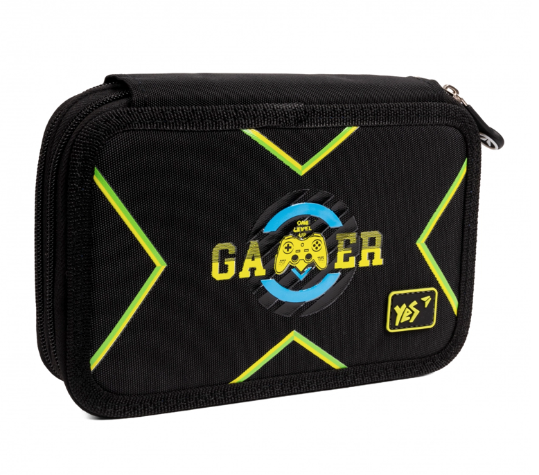 Пенал твердий подвійний YES Gamer HP-01 21х13х4 см (533546), фото 1