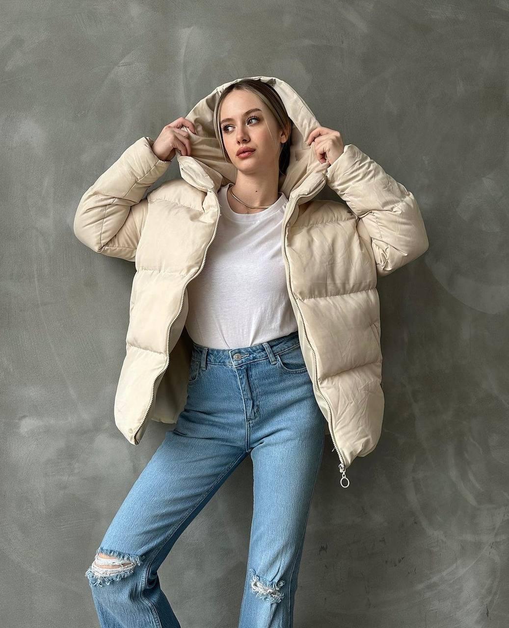 Жіноча утеплена куртка з підкладкою, фото 1