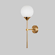 Золоте сучасне бра на 1 лампу "Bulb" (52-LW9521-1 GD+WH)