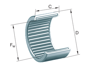 Підшипник HN4520 INA розміри: 45*52*20 роликовий голчастий