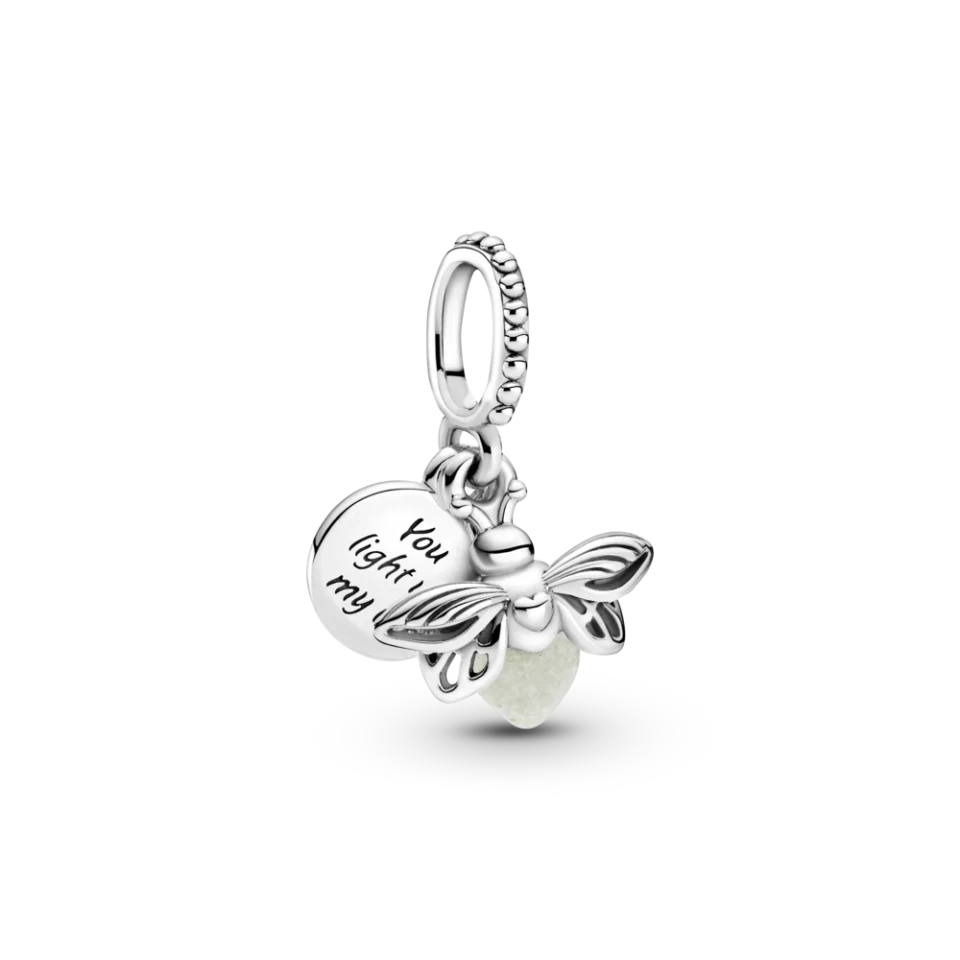 Срібна намистина Pandora «Світлячок, що світиться у темряві» 799352C01