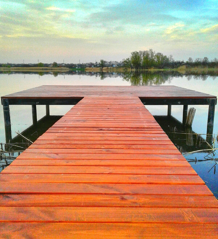 «Пирс для рыбалки и купания на винтовых сваях. Старогниличанское ...