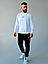 Чоловічий спортивний костюм Nike світшот і штани стильний демісезонний трикотаж, чорно-білий, чорний, фото 8