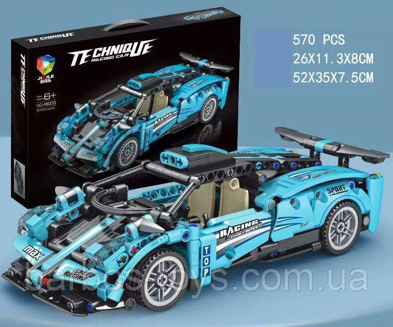 Конструктор Машина 570 деталей Інерційний Гумові колеса Дитячий Розвиваючий Technic (48003)