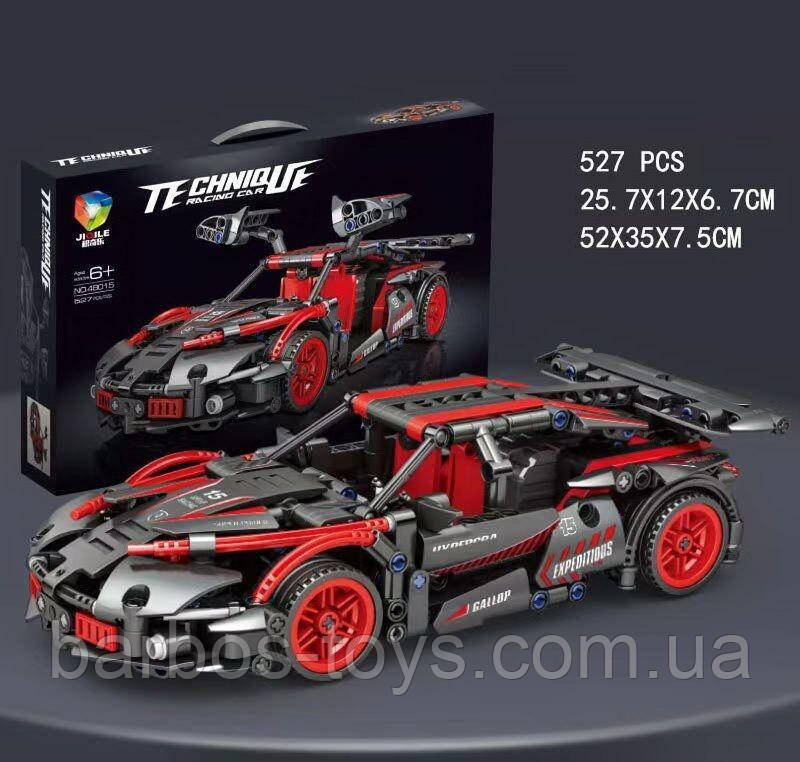 Конструктор Машина 525 деталей | Інерція, гумові колеса | Technique | Розвиваючий | 6+