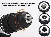 Шуруповерт AOTUO PRO 12V з двома акумуляторами 1500 mAh та набором інструментів у кейсі, фото 6