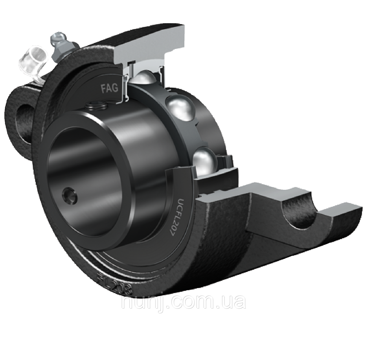 Підшипниковий вузел UCFL205-J7 FAG розміри: 25*68*130 корпусний типу UCFL, фото 1