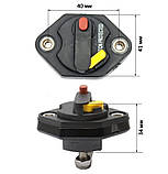 Автоскид запобіжник автомобільний 12-48В 20А автомат Вологозахист IP67, фото 9
