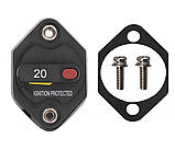 Автоскид запобіжник автомобільний 12-48В 20А автомат Вологозахист IP67, фото 10