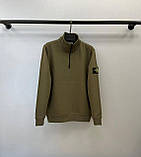 Чоловіча кофта світшот STONE ISLAND D12268 хакі, фото 3
