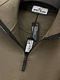 Чоловіча кофта світшот STONE ISLAND D12268 хакі, фото 8