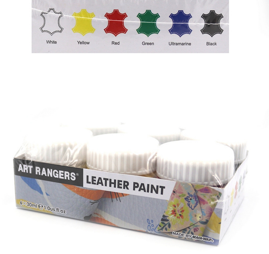 Набір акрилових фарб для шкіри "Art rangers" 6кол.*30мл