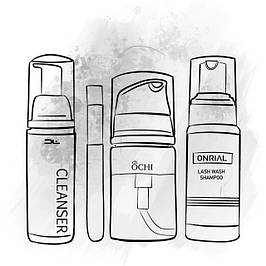 Шампуні, пінки, муси для вій