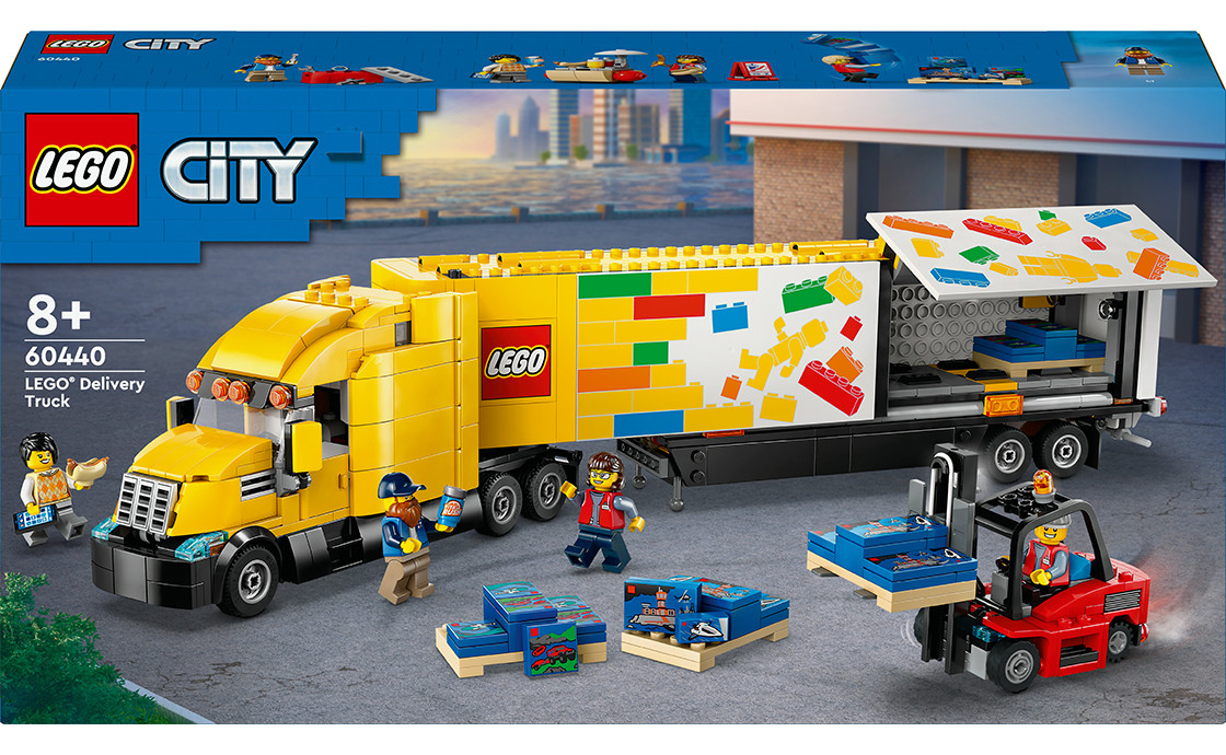 LEGO City Жовта кур'єрська вантажівка 1061 деталей (60440), фото 1