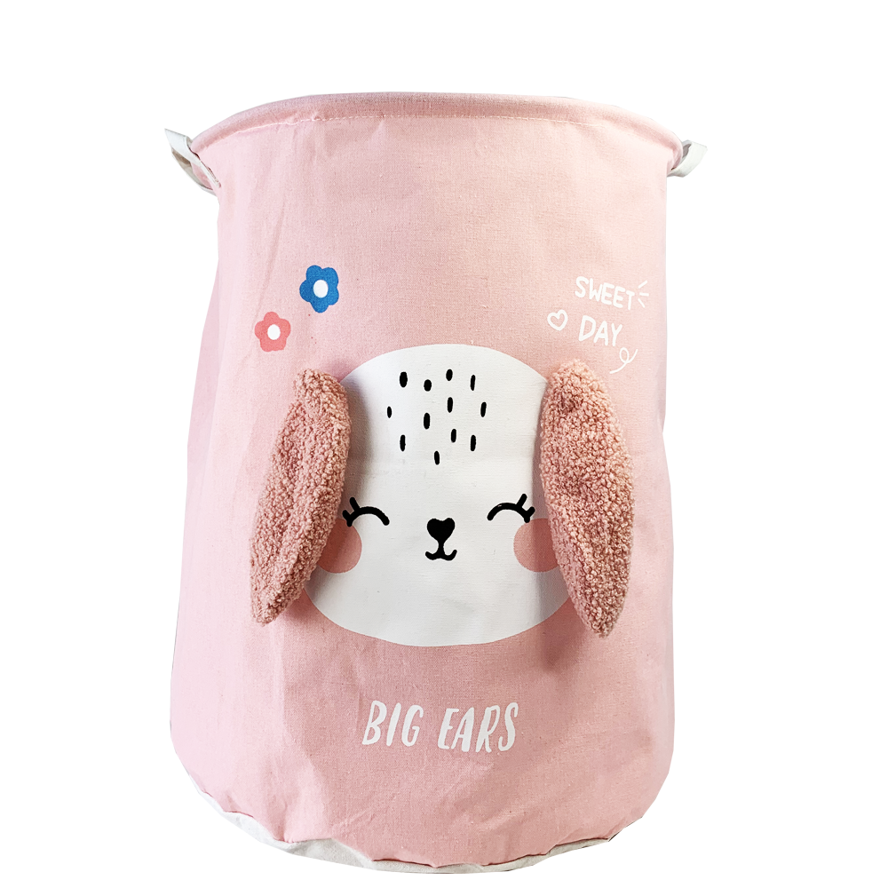 Кошик однотонний Цуценя 40*50 см MEGAZayka Рожевий, фото 1