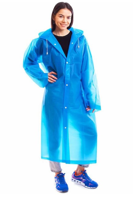 Плащ-дощовик EVA Унісекс блакитний, фото 1
