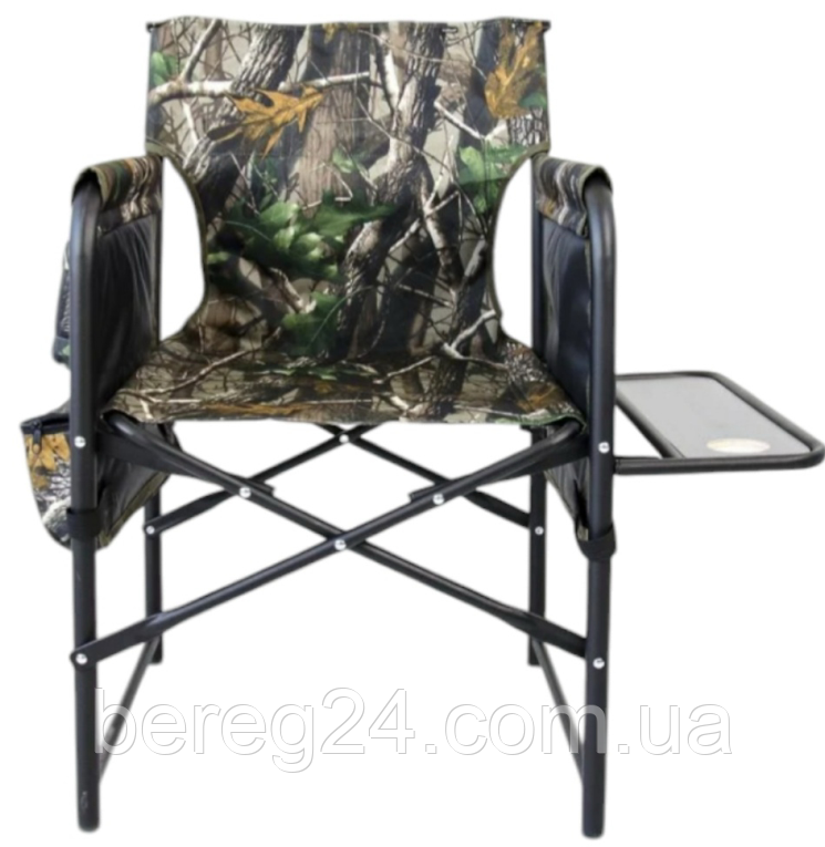 Стілець "Режисер з твердою полицею" подвійна тканина d25 мм (дубок)