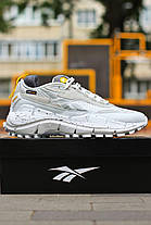 Зимові Чоловічі Кросівки Reebok Zig Kinetica 2.5 Edge Cordura White / Рибок Зіг Кінетика 2.5 Едж Кордура Білі, фото 6