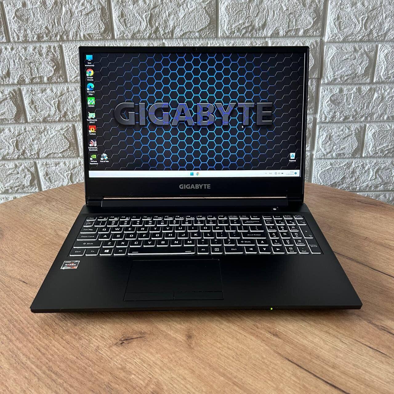 Б/в Ігровий ноутбук Б-клас Gigabyte A5 K1 15.6" 1920x1080| Ryzen 7 5800H| 16GB RAM| 1000GB SSD| RTX 3060 6GB