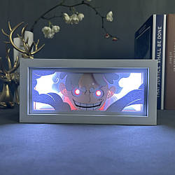 Світильник нічник 3D Ван Піс Луффі One Piece Luffy 20 см NL3D OP L