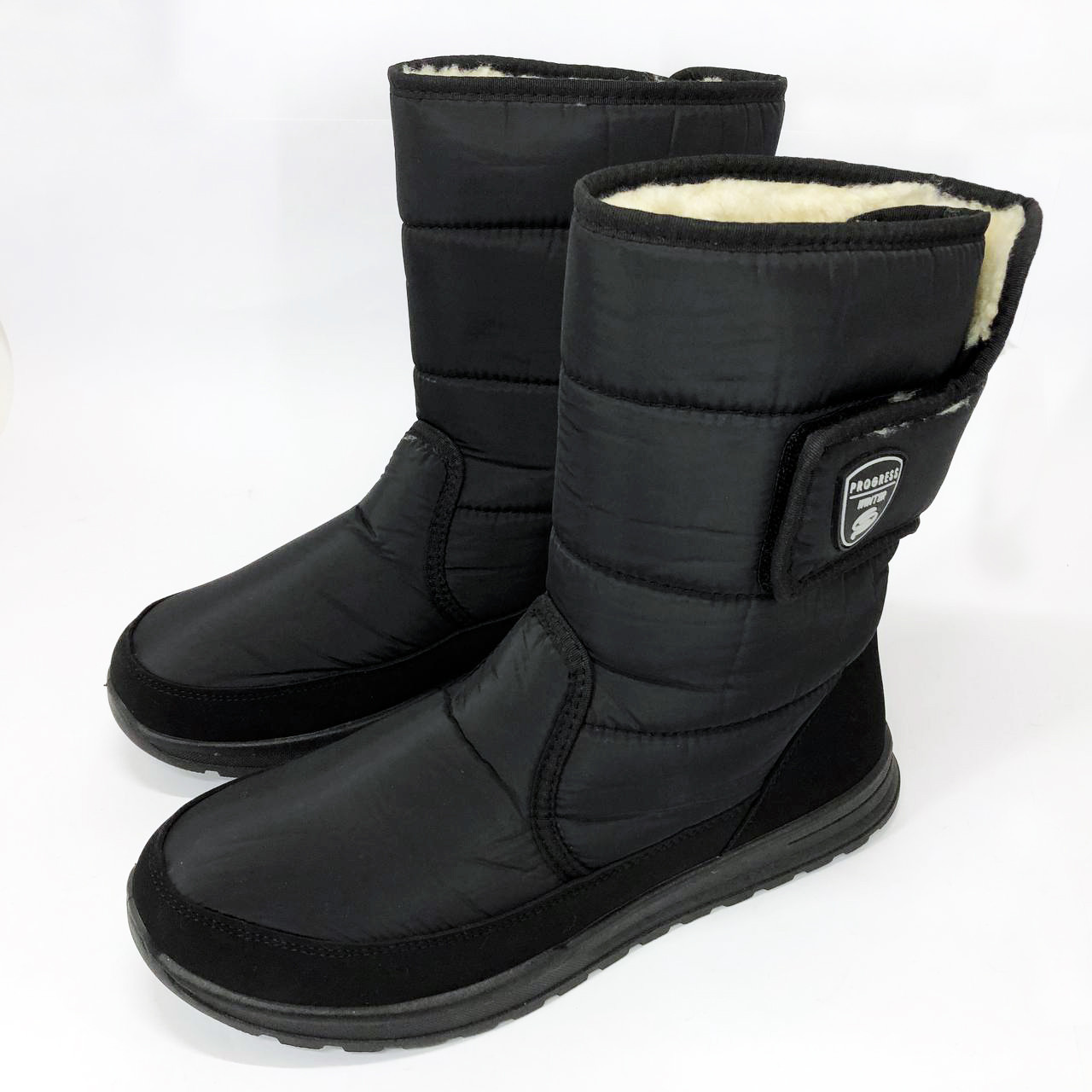 Черевики робочі полегшені, Чорні черевики для роботи, Осіннє утеплене взуття, Бурки дедушки AU-43, фото 1