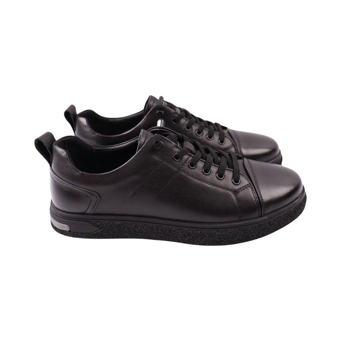 Кеди чоловічі Berisstini чорні натуральна шкіра, 44, фото 1