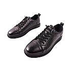 Кеди чоловічі Berisstini чорні натуральна шкіра, 44, фото 5