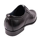 Туфлі чоловічі Brooman чорні натуральна шкіра, 40, фото 4