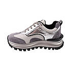 Кросівки жіночі Farinni сірі натуральна шкіра, 40, фото 2