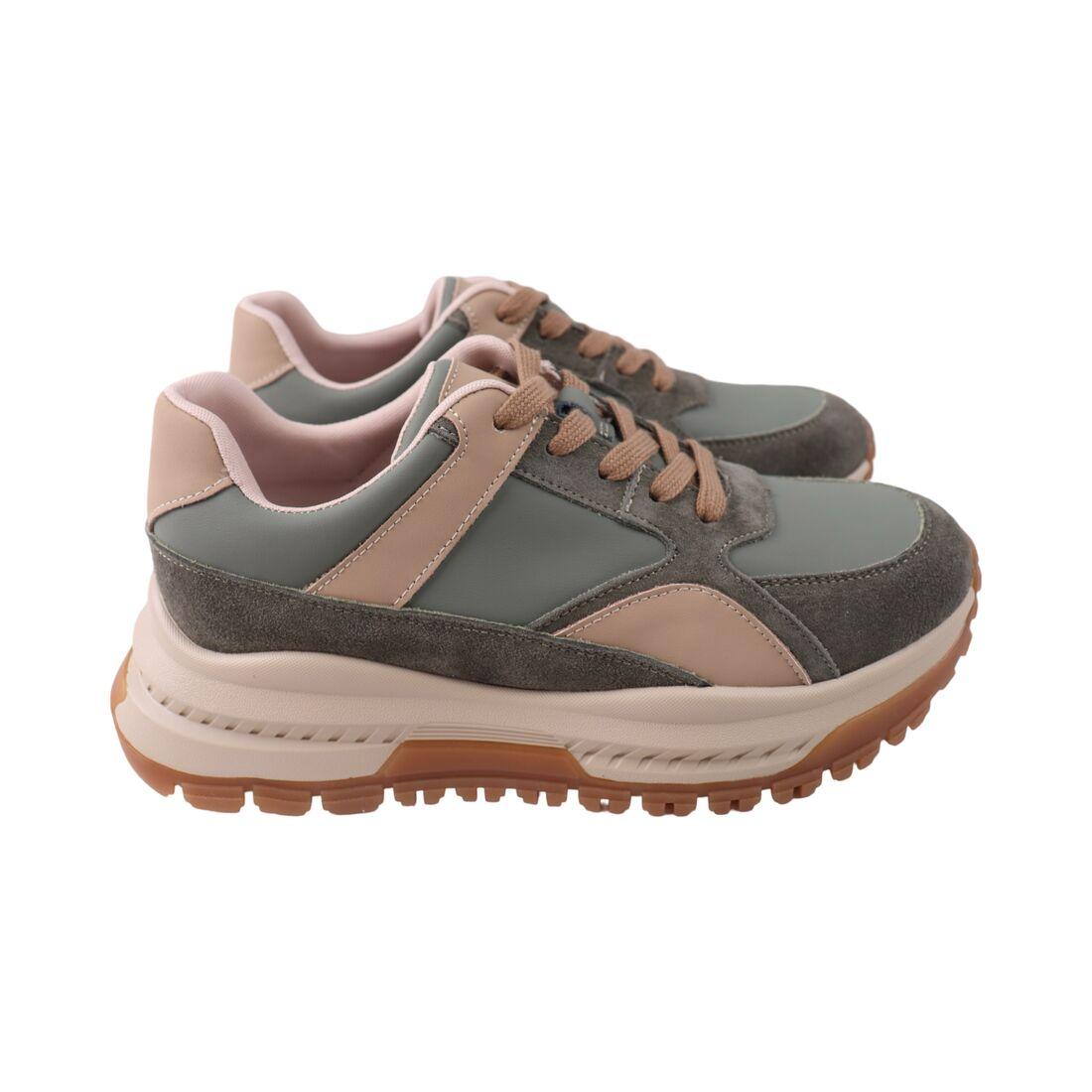 Кросівки жіночі Farinni зелені текстиль, 37, фото 1