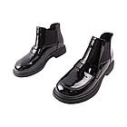 Черевики жіночі Melanda чорні натуральна лакована шкіра, 40, фото 5